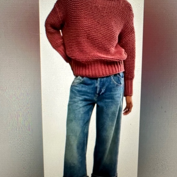 Free People My Only Sunshine Sweater. XL - Picture 3 of 7